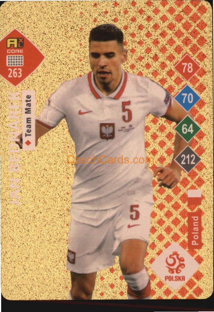 Jan Bednarek 2023 World Football Stars unofficial GOLD