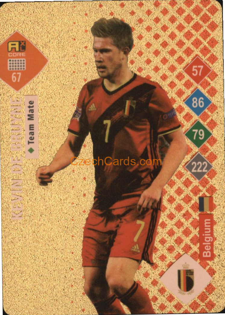 Kevin De Bruyne 2023 World Football Stars unofficial GOLD