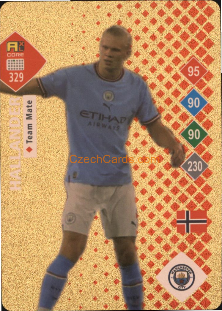 Erling Haaland (Haalander) 2023 World Football Stars unofficial GOLD