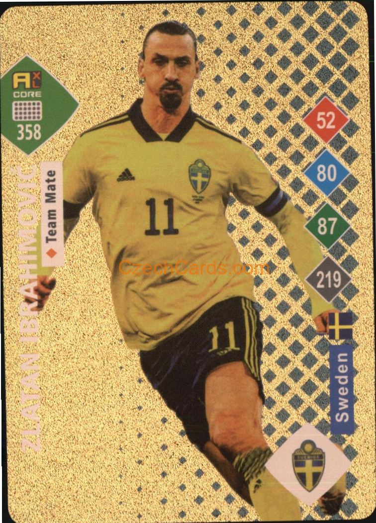 Zlatan Ibrahimovic 2023 World Football Stars unofficial GOLD