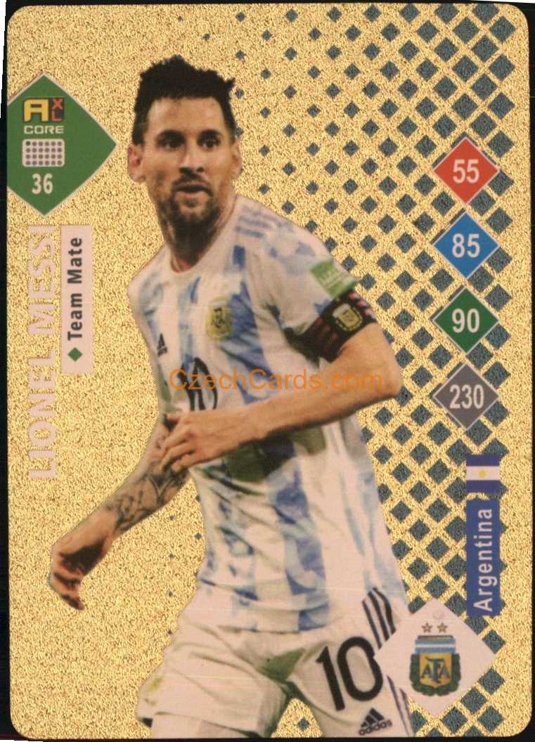 Lionel Messi 2023 World Football Stars unofficial GOLD