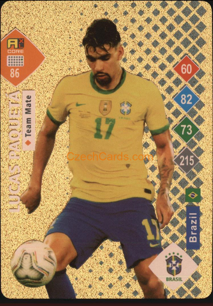 Lucas Paqueta 2023 World Football Stars unofficial GOLD