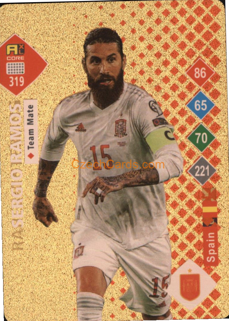 Sergio Ramos 2023 World Football Stars unofficial GOLD