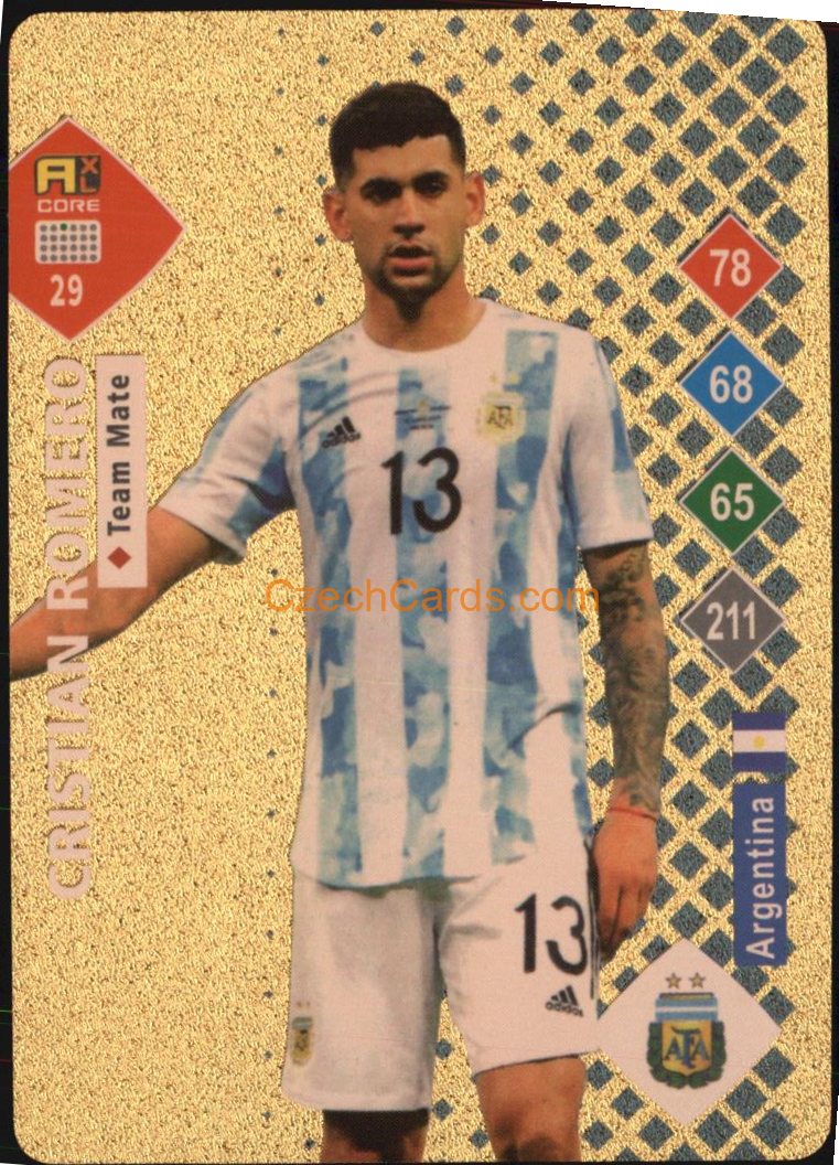 Cristian Romero 2023 World Football Stars unofficial GOLD