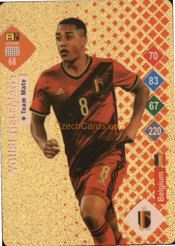 Youri Tielemans 2023 World Football Stars unofficial GOLD