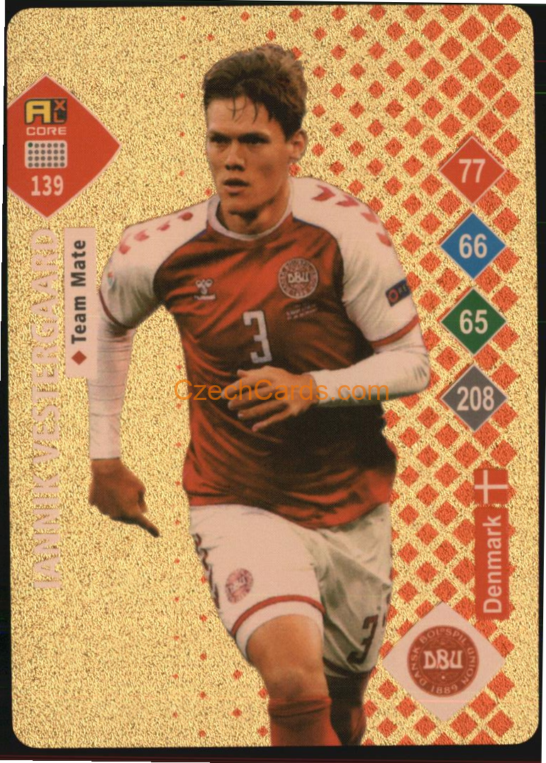 Jannik Vestergaard 2023 World Football Stars unofficial GOLD