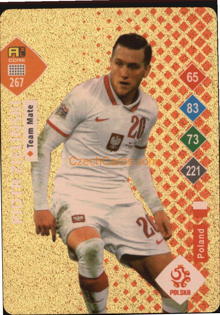 Piotr Zielinski 2023 World Football Stars unofficial GOLD
