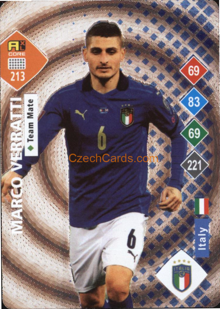 Marco Veratti 2023 World Football Stars unofficial SILVER