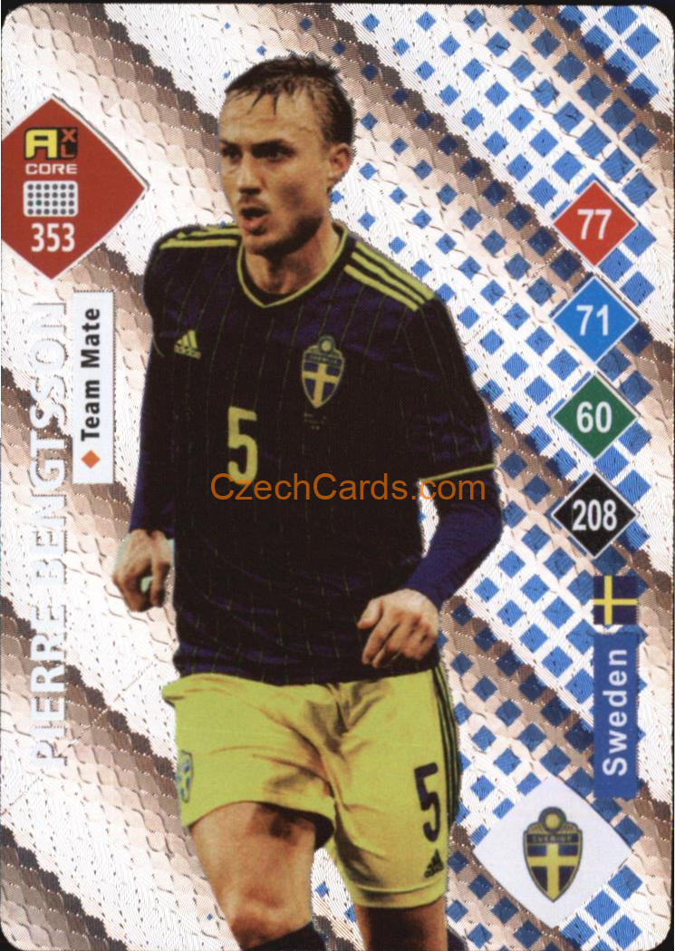 Pierre Bengtsson 2023 World Football Stars unofficial SILVER