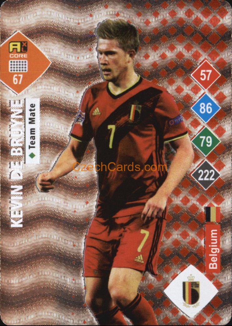 Kevin De Bruyne 2023 World Football Stars unofficial SILVER