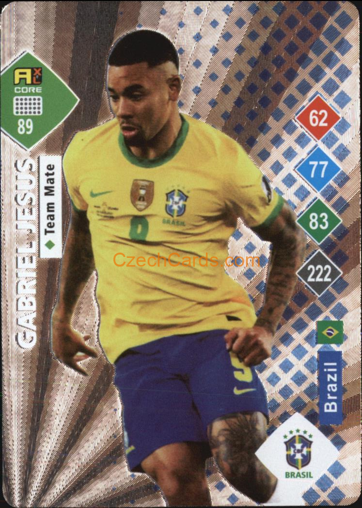 Gabriel Jesus 2023 World Football Stars unofficial SILVER