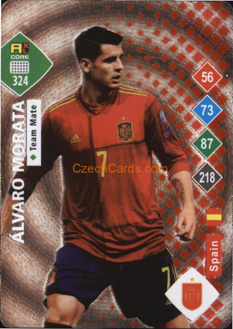 Alvaro Morata 2023 World Football Stars unofficial SILVER