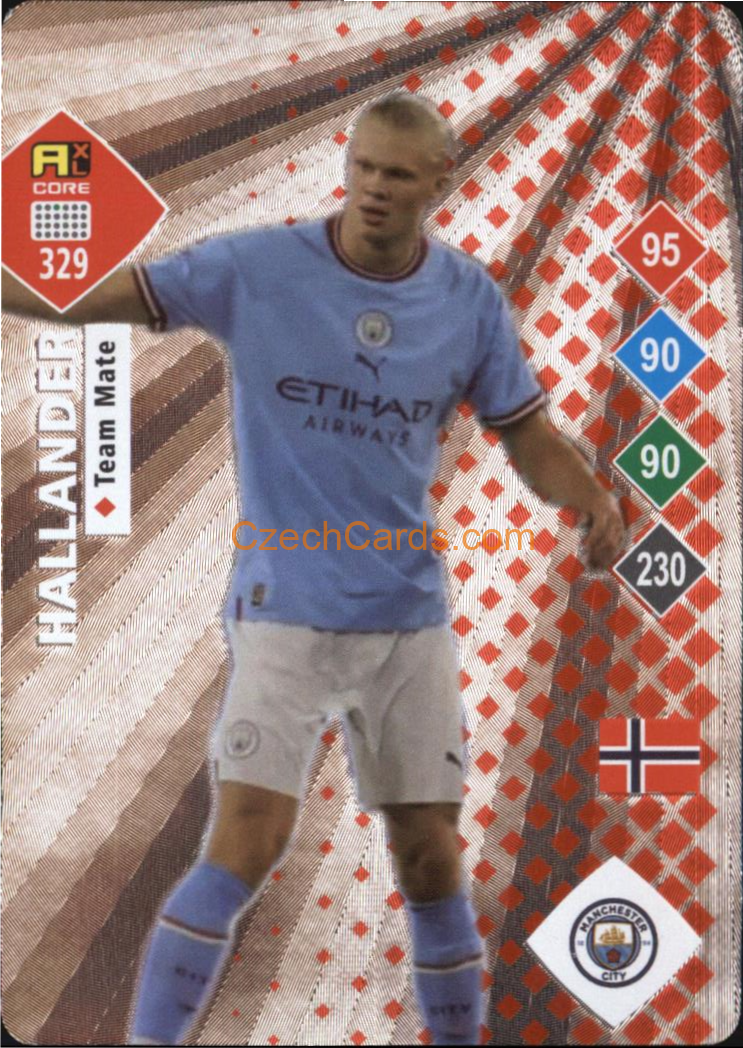 Erling Haaland (Haalander) 2023 World Football Stars unofficial SILVER