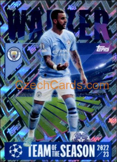 Kyle Walker 2023/24 Topps Champions League sticker shiny #5