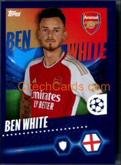 Ben White 2023/24 Topps Champions League sticker #49