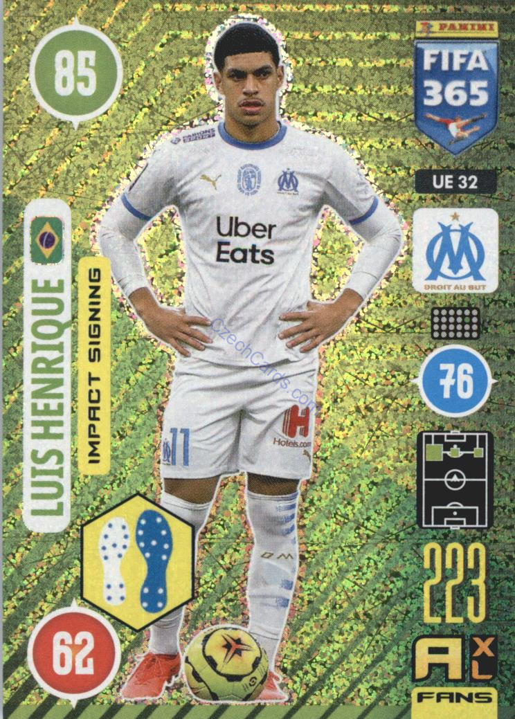 Luis Henrique 2021 FIFA 365 Adrenalyn  Impact Signing #UE32