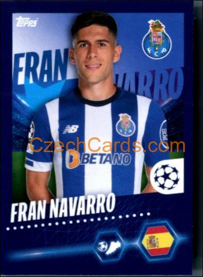 Fran Navarro 2023/24 Topps Champions League sticker #192