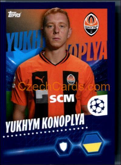 Yukhym Konoplya 2023/24 Topps Champions League sticker #223