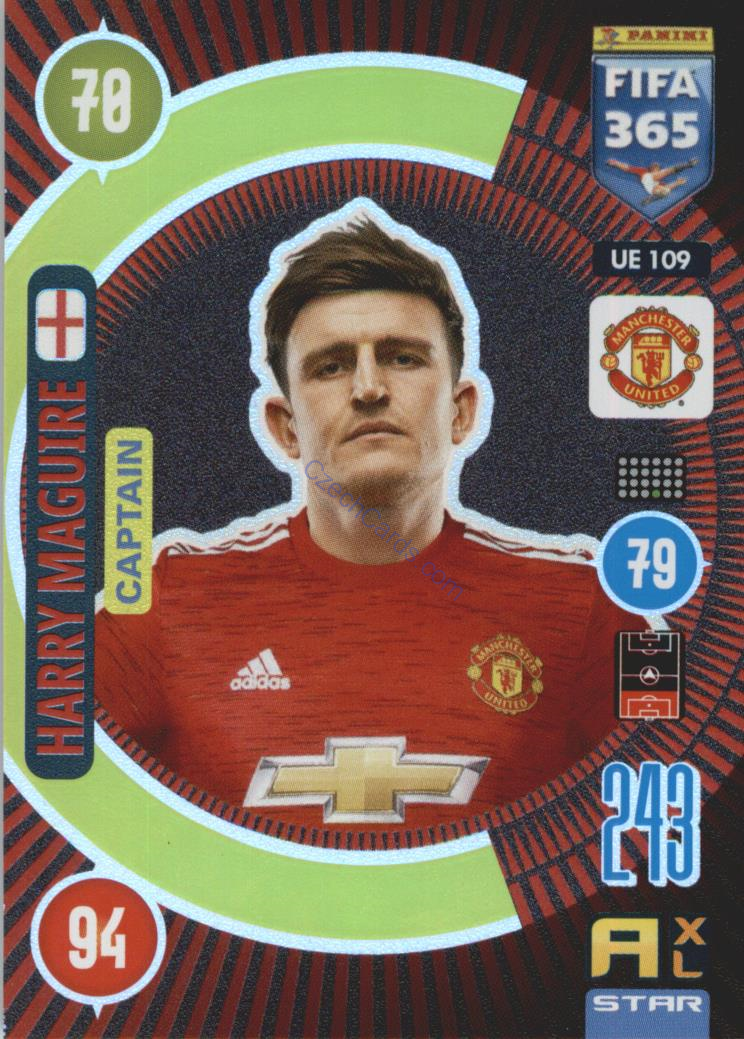Harry Maguire 2021 FIFA 365 Adrenalyn Captain #UE109