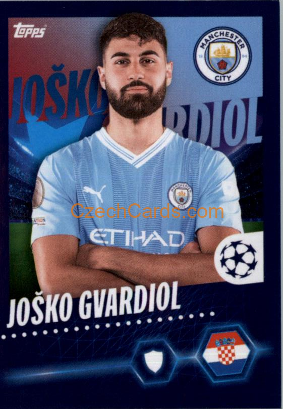 Joško Gvardiol 2023/24 Topps Champions League sticker #299