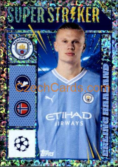 Erling Haaland 2023/24 Topps Champions League sticker foil #309