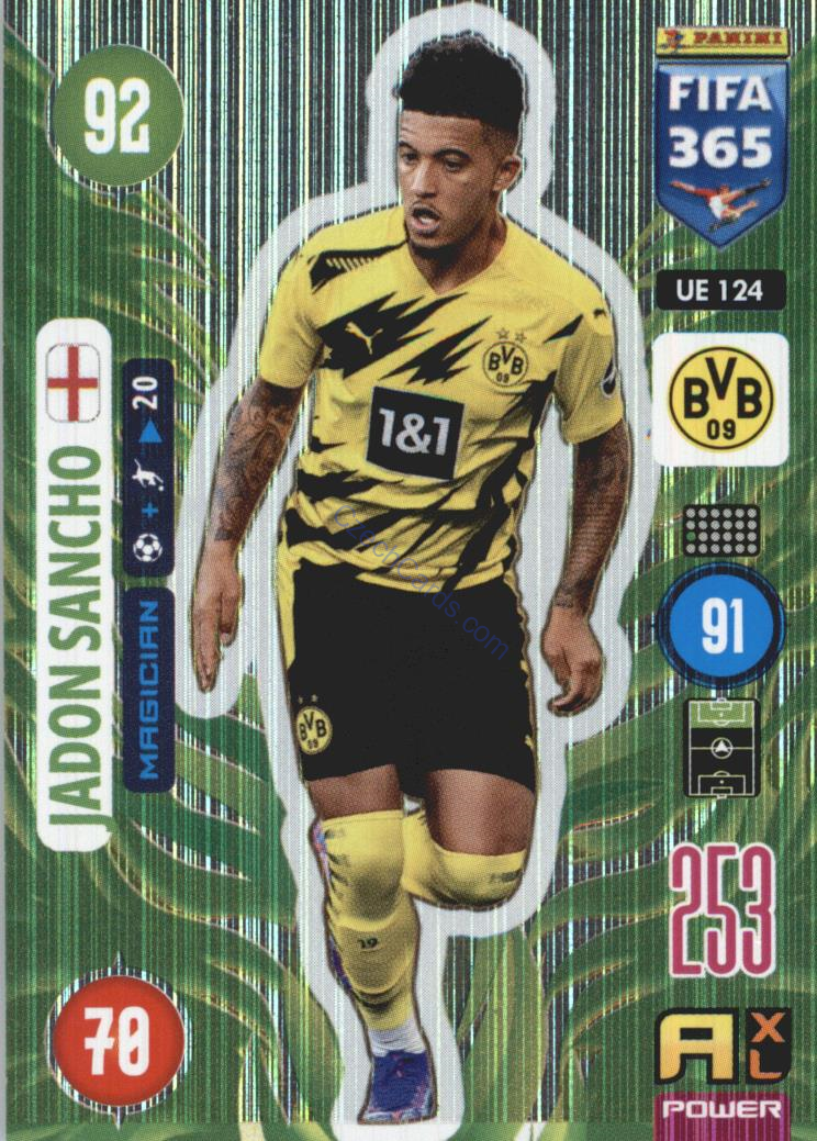 Jadon Sancho 2021 FIFA 365 Adrenalyn Magician #UE124
