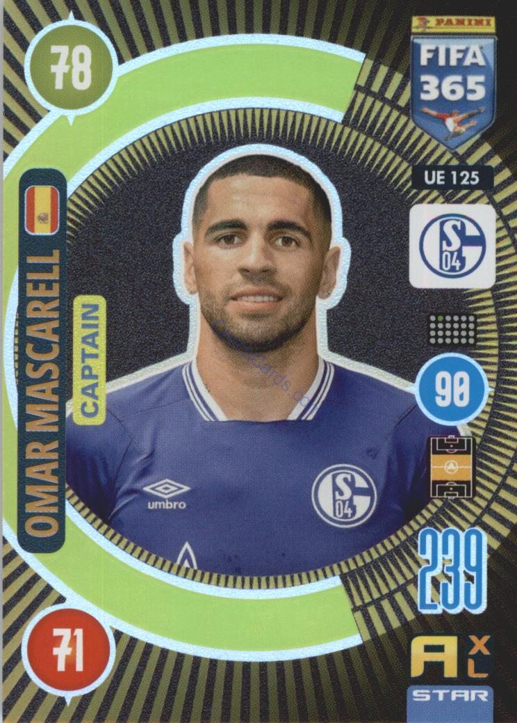Omar Mascarell 2021 FIFA 365 Adrenalyn Captain #UE125