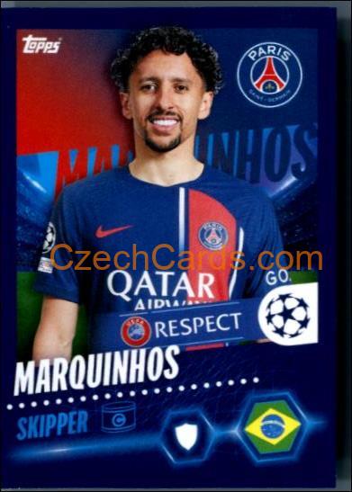 Marquinhos 2023/24 Topps Champions League sticker #354
