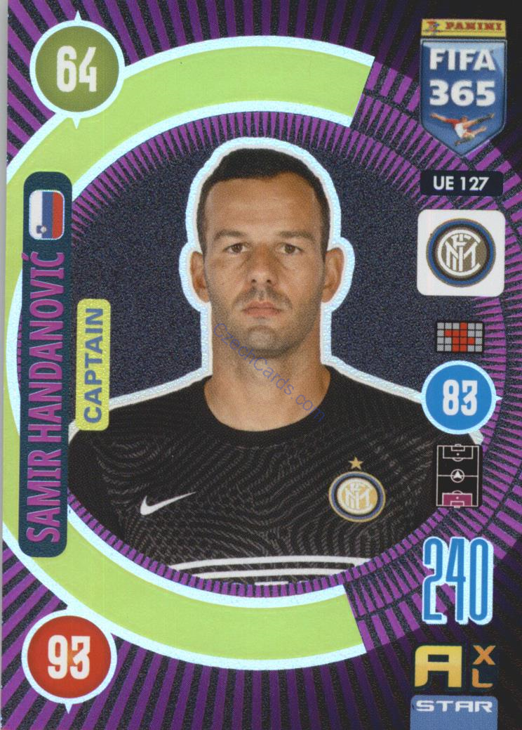 Samir Handanović 2021 FIFA 365 Adrenalyn Captain #UE127