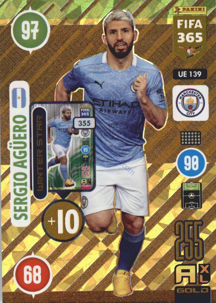 Sergio Agüero 2021 FIFA 365 Adrenalyn Winter Star #UE139