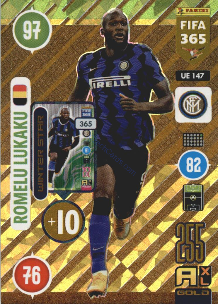 Romelu Lukaku 2021 FIFA 365 Adrenalyn Winter Star #UE147