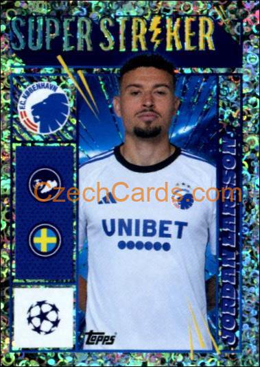 Jordan Larsson 2023/24 Topps Champions League sticker foil #557