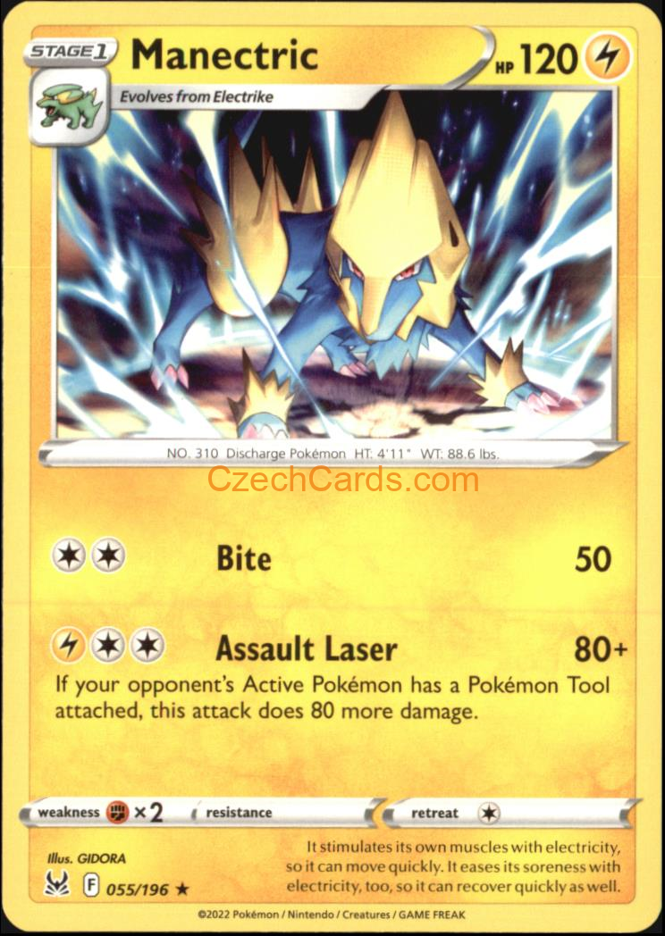 Manectric 55/196 Pokémon Lost Origin Rare