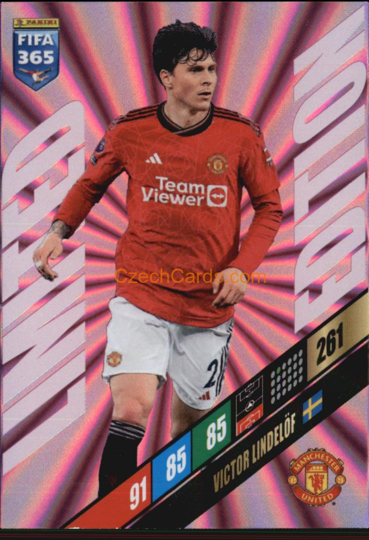 Victor Lindelöf 2024 Panini FIFA 365  Adrenalyn XL Limited #LE-VL