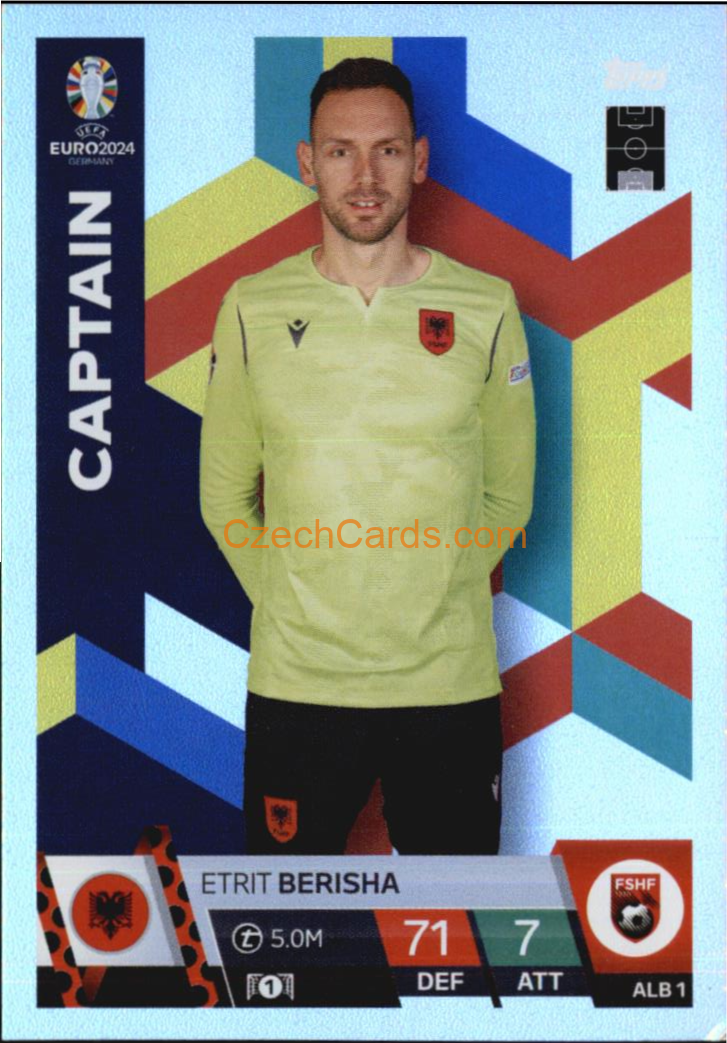 Etrit Berisha 2024 EURO Match Attax Captain #ALB1