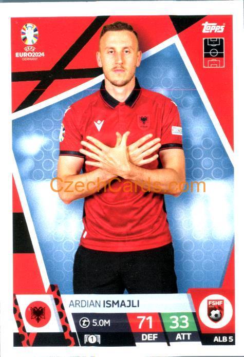 Ardian Ismajli 2024 EURO Match Attax #ALB5
