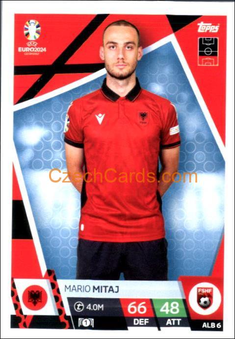 Mario Mitaj 2024 EURO Match Attax #ALB6