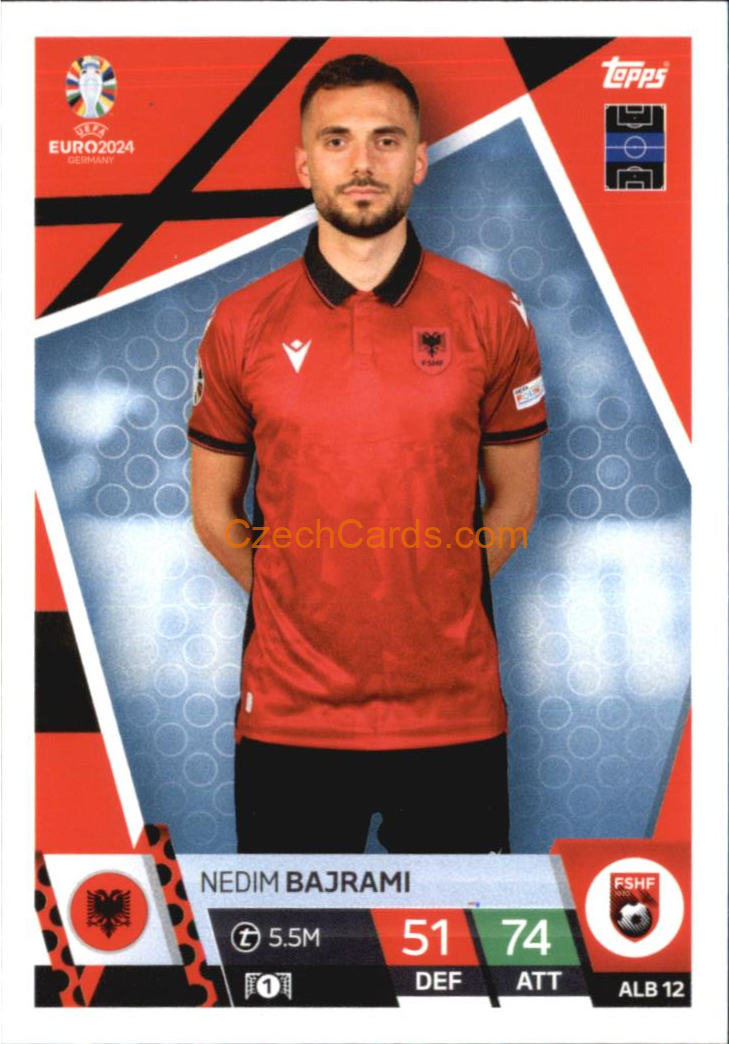 Nedim Bajrami 2024 EURO Match Attax #ALB12