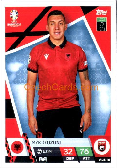Myrto Uzuni 2024 EURO Match Attax #ALB16