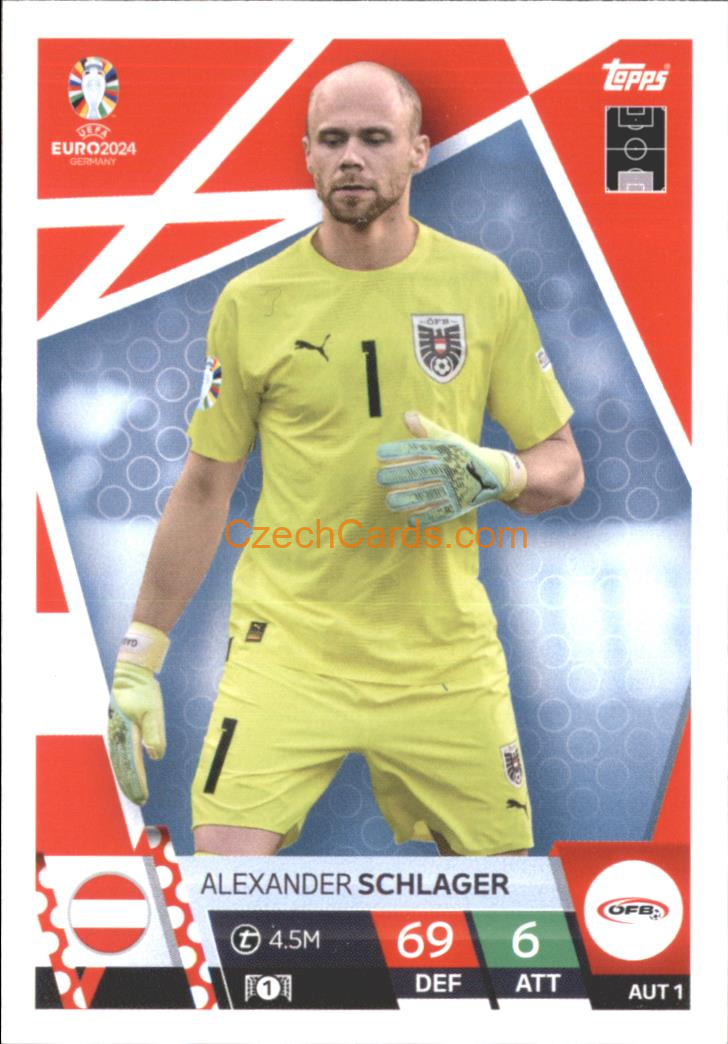Alexander Schlager 2024 EURO Match Attax #AUT1