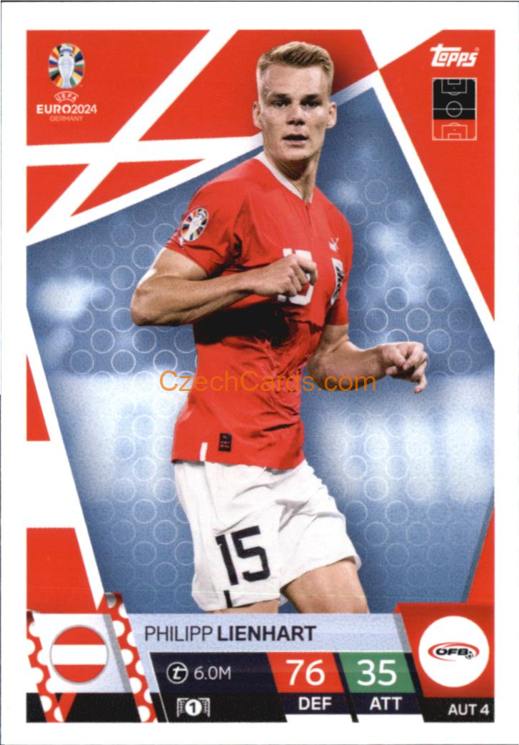 Philipp Lienhart 2024 EURO Match Attax #AUT4