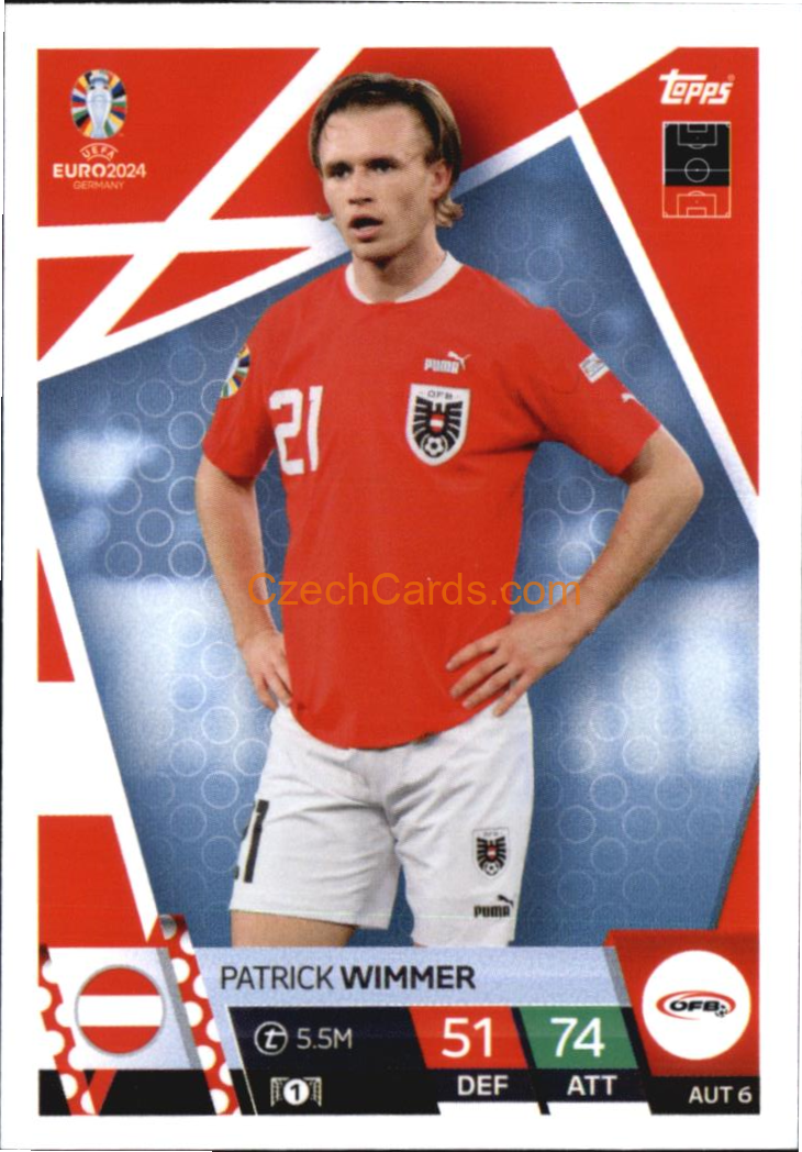 Patrick Wimmer 2024 EURO Match Attax #AUT6