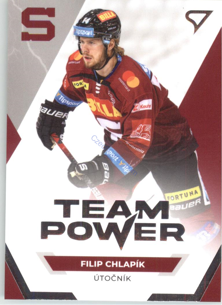 Filip Chlapík 2021/22 SportZoo Tipsport EHL Team Power #TP09