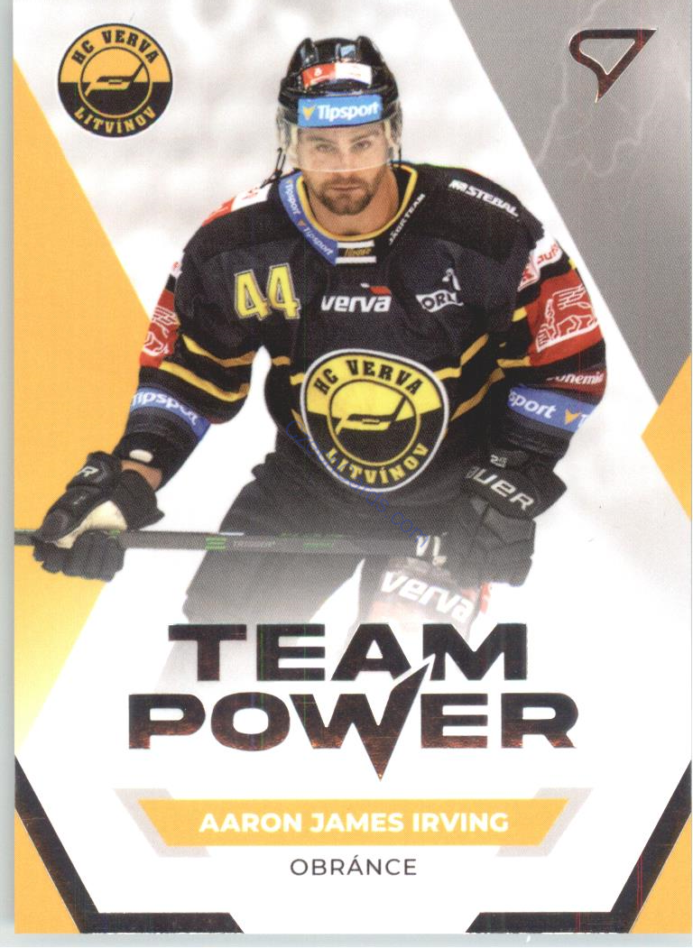 Aaron James Irving 2021/22 SportZoo Tipsport EHL Team Power #TP34