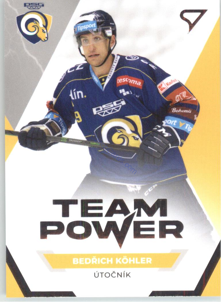 Bedřich Köhler 2021/22 SportZoo Tipsport EHL Team Power #TP39