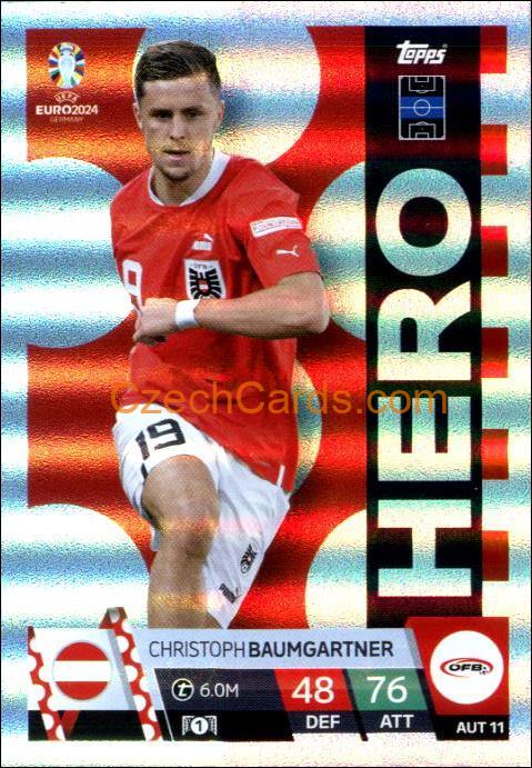Christoph Baumgartner 2024 EURO Match Attax Hero #AUT11