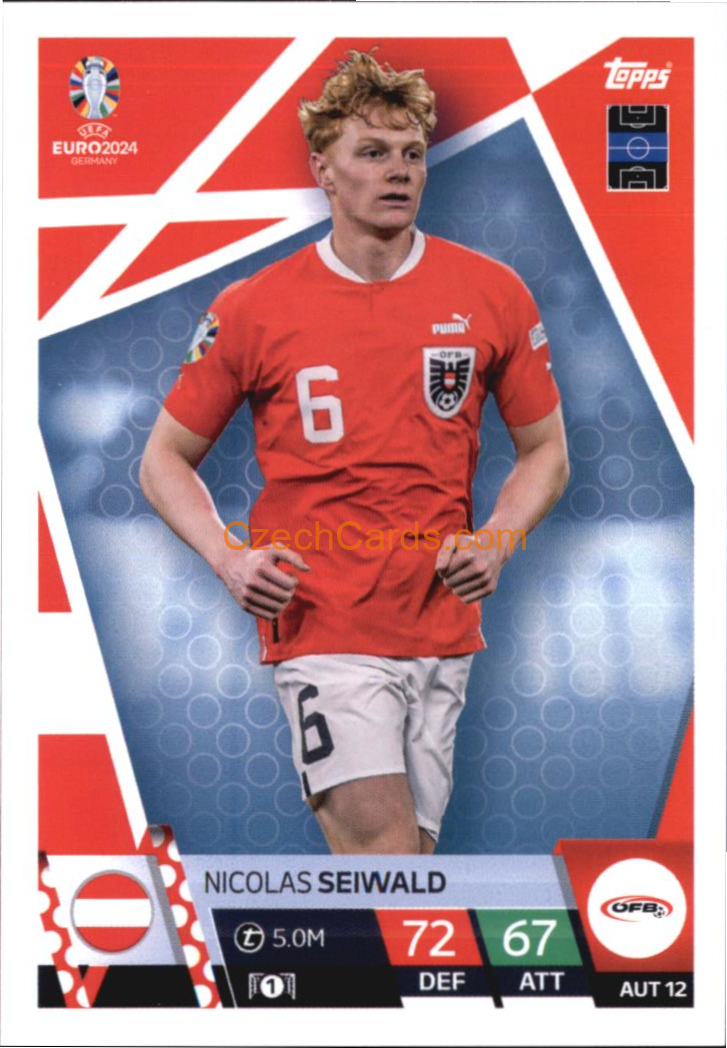 Nicolas Seiwald 2024 EURO Match Attax #AUT12