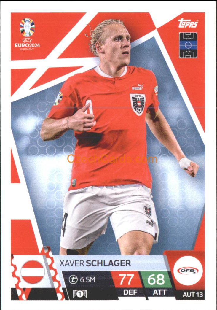 Xaver Schlager 2024 EURO Match Attax #AUT13