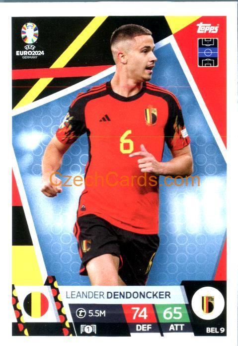 Leander Dendoncker 2024 EURO Match Attax #BEL9