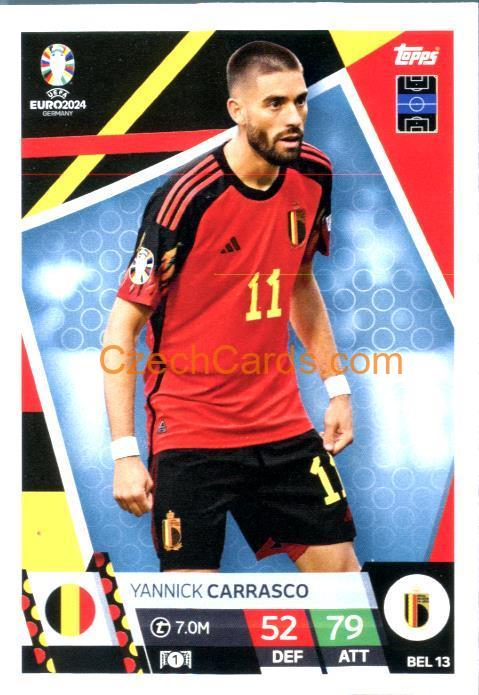 Yannick Carrasco 2024 EURO Match Attax #BEL13